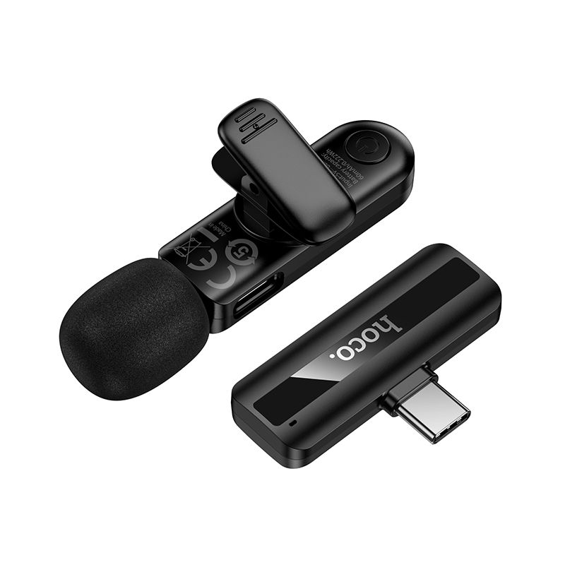 Бездротова мікрофонна система HOCO L20 Fair wireless microphone Type-C Black