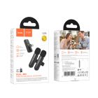 Бездротова мікрофонна система HOCO L20A Fair dual-mic (iP/Type-C) Black