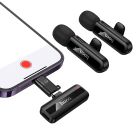 Бездротова мікрофонна система HOCO L20A Fair dual-mic (iP/Type-C) Black