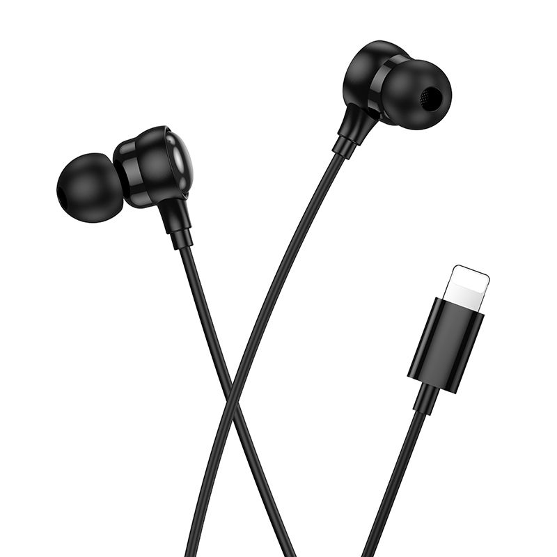Навушники HOCO M116 Benevolent universal digital earphones with microphone iP Black