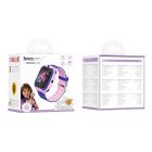Дитячий смарт-годинник HOCO Y105 children phone watch Pink