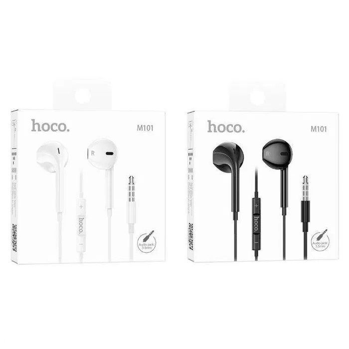 Навушники дротові HOCO M101 Crystal (3.5mm) Black