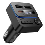 АЗП з FM-модулятором BOROFONE BC60 Hero 35W(1A1C) car BT FM transmitter Black