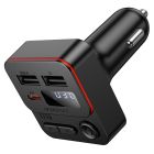 АЗП з FM-модулятором BOROFONE BC60 Hero 35W(1A1C) car BT FM transmitter Black