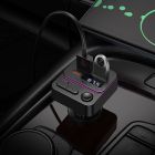 АЗП з FM-модулятором BOROFONE BC60 Hero 35W(1A1C) car BT FM transmitter Black
