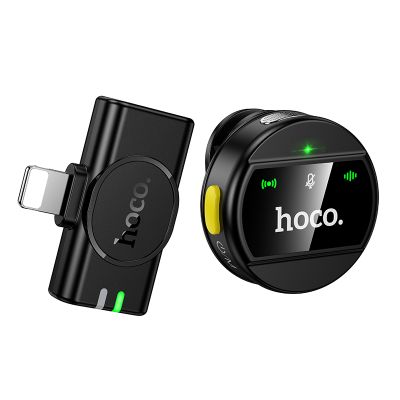 Бездротова мікрофонна система HOCO L21 Charm wireless microphone iP Black