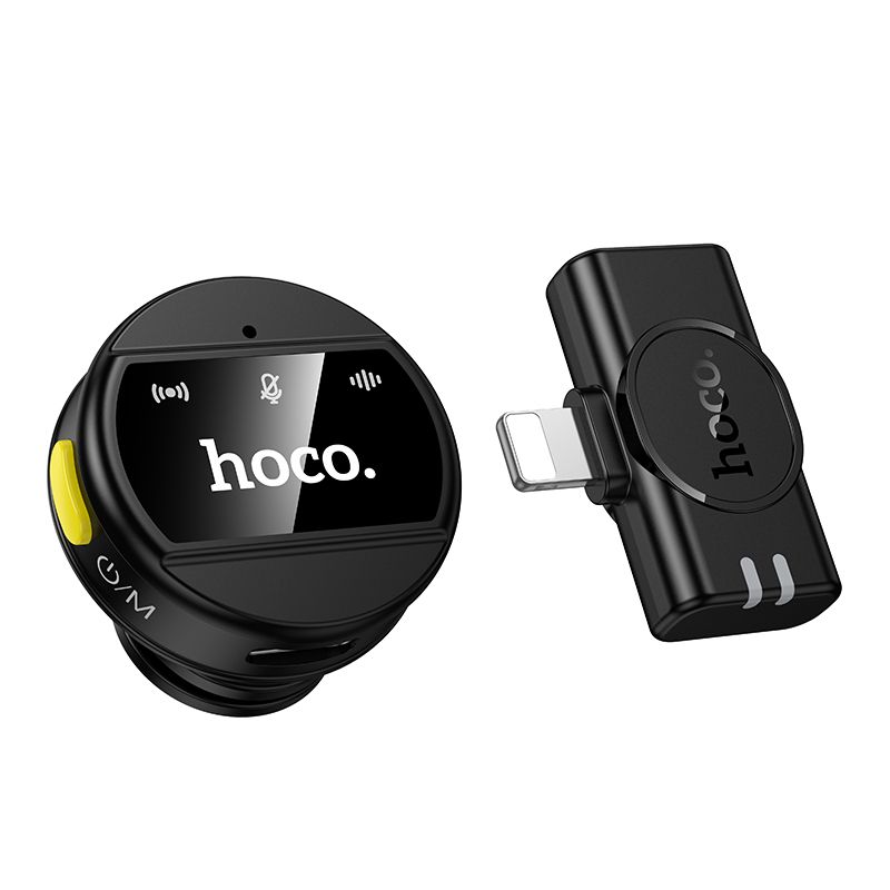 Бездротова мікрофонна система HOCO L21 Charm wireless microphone iP Black