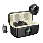 Бездротова мікрофонна система HOCO L22 Bright 2-in-1 wireless microphone with case(iP/Type-C) Black