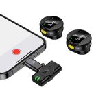 Бездротова мікрофонна система HOCO L22 Bright 2-in-1 wireless microphone with case(iP/Type-C) Black
