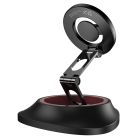 Автотримач для телефона HOCO H90 Tower folding ring magnetic car holder(dashboard)