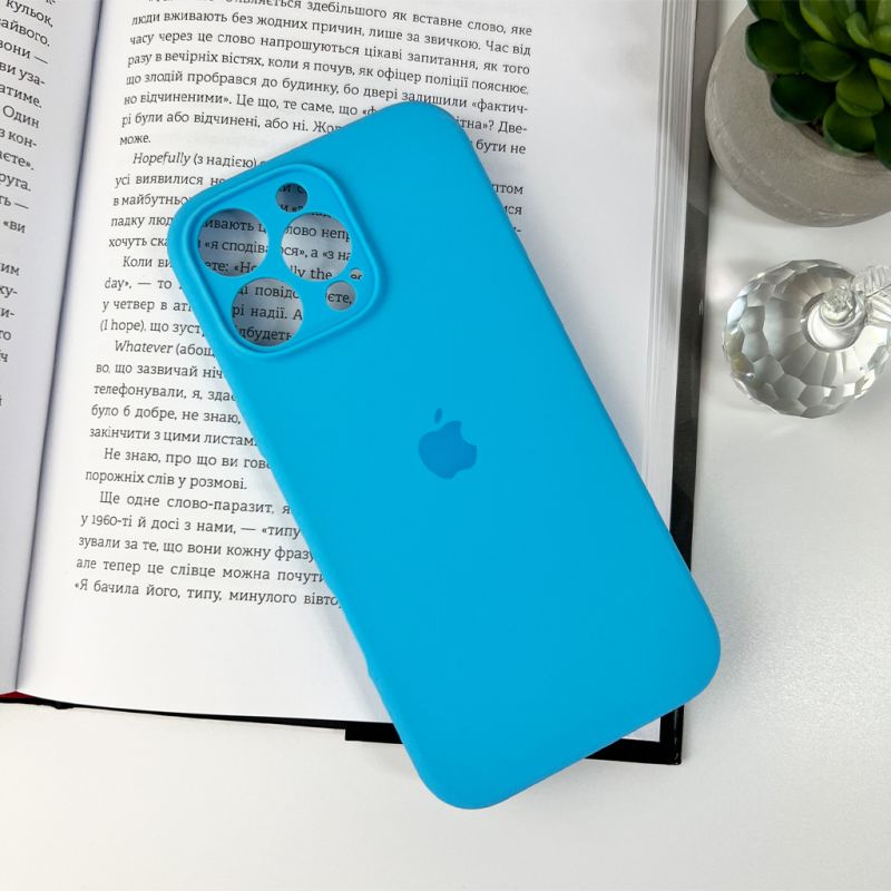 Чохол для смартфона Silicone Full Case AA Camera Protect for Apple iPhone 16 Pro 44,Light Blue