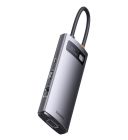 USB-хаб Baseus Metal Gleam Series 7-in-1 Multifunctional Type-C HUB Docking Station Gray （Type-C to HDMI*1+USB3.0*3+PD*1+VGA*1+RJ45*1）