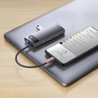 USB-хаб Baseus Metal Gleam Series 7-in-1 Multifunctional Type-C HUB Docking Station Gray （Type-C to HDMI*1+USB3.0*3+PD*1+VGA*1+RJ45*1）