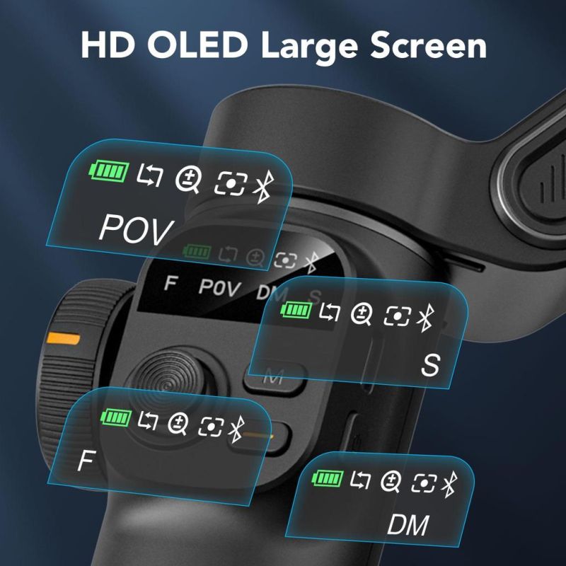 Триосьовий стабілізатор AOCHUAN Professional Gimbal Stabilizer for Smartphone Smart X2 Чорний