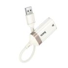 Кабель-перехідник HOCO UA41 Crystal USB ethernet adapter(100 mbps) apricot