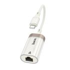 Кабель-перехідник HOCO UA41 UA41B Crystal Type-C ethernet adapter(100 mbps) apricot