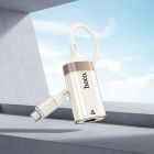 Кабель-перехідник HOCO UA41 UA41B Crystal Type-C ethernet adapter(100 mbps) apricot