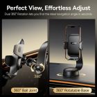 Автотримач для телефона Baseus PrimeTrip C03 Air Clamping Car Mount (Suction Cup Version, Cosmic Black)
