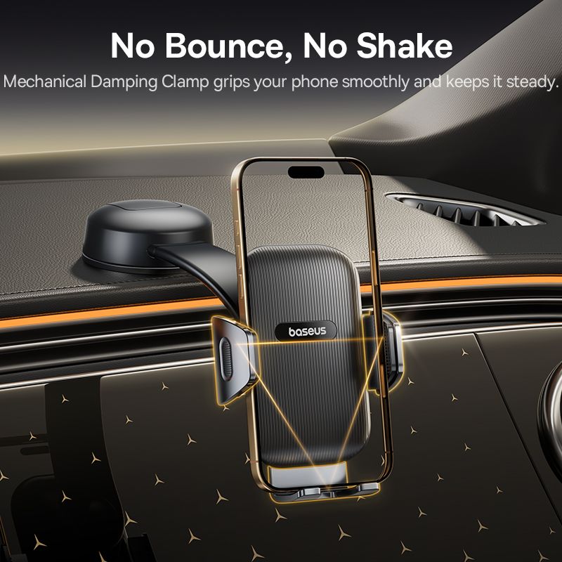 Автотримач для телефона Baseus PrimeTrip C03 Air Clamping Car Mount (Suction Cup Version, Cosmic Black)