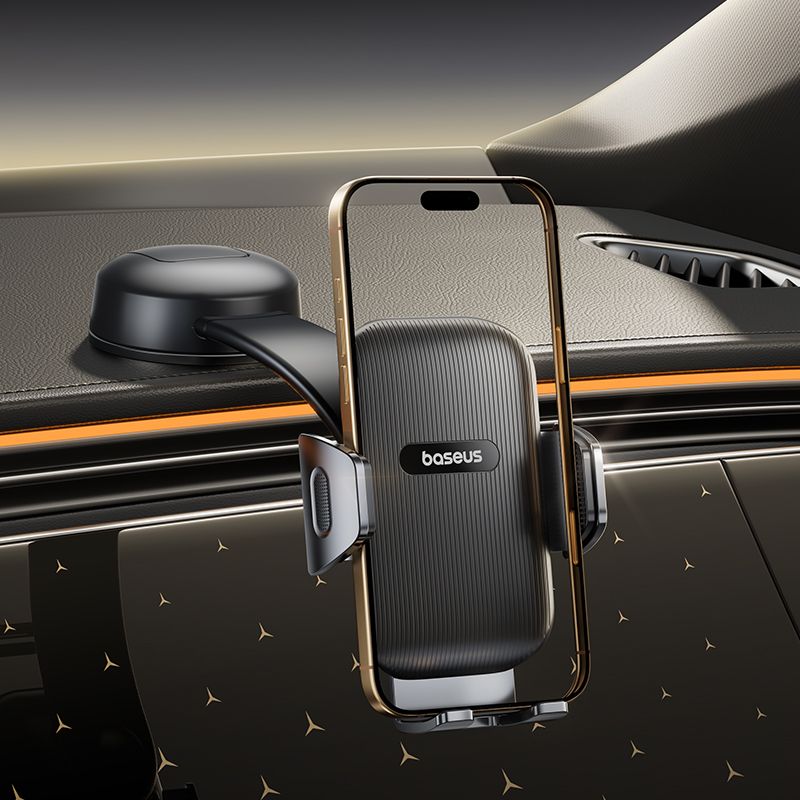 Автотримач для телефона Baseus PrimeTrip C03 Air Clamping Car Mount (Suction Cup Version, Cosmic Black)