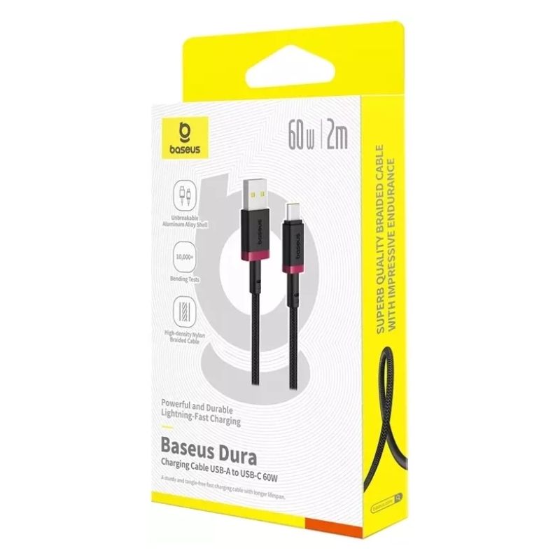 Кабель Baseus Foamed Silicone Fast Charging Data Cable USB to Type-C 100W Comic 2m Black