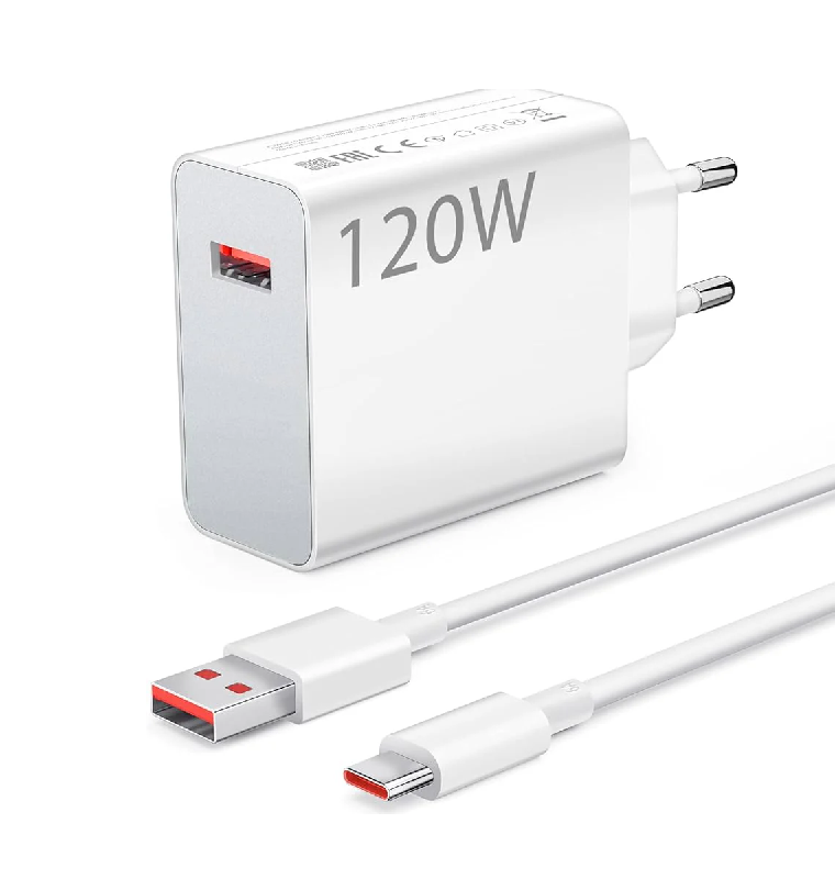 Мережевий зарядний пристрій Xiaomi 120W HyperCharge Combo (Type-A) EU