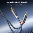 Аудіокабель UGREEN AV104, 2RCA Male to 2RCA Male, ABS, 5m Black