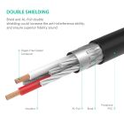 Аудіокабель UGREEN AV116 3.5mm Male to 2RCA Male Cable 2m Black