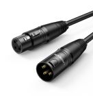 Аудіокабель UGREEN AV130 Cannon Male to Female Microphone Extension Audio Cable 5m Black