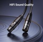 Аудіокабель UGREEN AV130 Cannon Male to Female Microphone Extension Audio Cable 5m Black