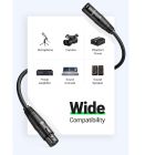 Аудіокабель UGREEN AV130 Cannon Male to Female Microphone Extension Audio Cable 5m Black
