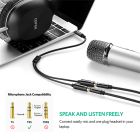 Аудіокабель UGREEN AV141 3.5mm male to 2 3.5mm female, 0,2m Black