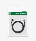 Кабель UGREEN US176 Right Angle USB-A to USB-C Cable 1m (Space Gray)