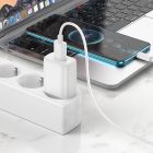 Мережевий зарядний пристрій з кабелем HOCO C134A Solid single-port charger set(Type-C) White