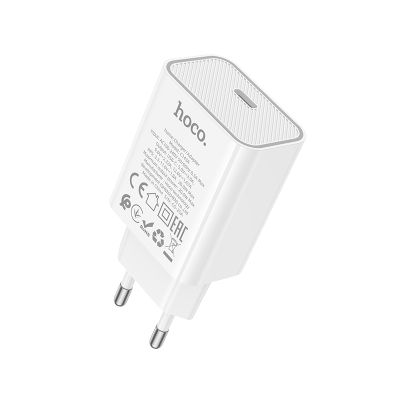 Мережевий зарядний пристрій HOCO C143A Benefit single port PD20W charger White