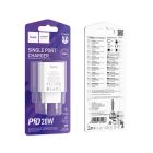 Мережевий зарядний пристрій HOCO C143A Benefit single port PD20W charger White