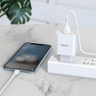 Мережевий зарядний пристрій HOCO C81A Asombroso single port charger set(Type-C) White