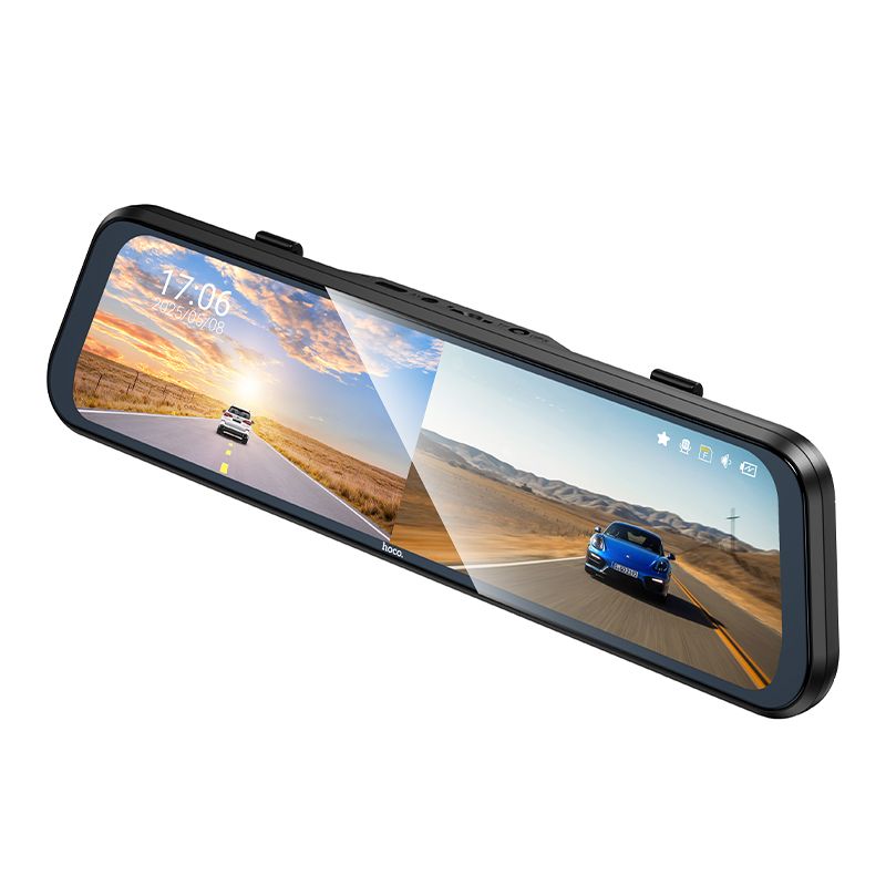 Відеореєстратор HOCO DV16 9.66-inch streaming media driving recorder(dual-channel with rear camera) Black
