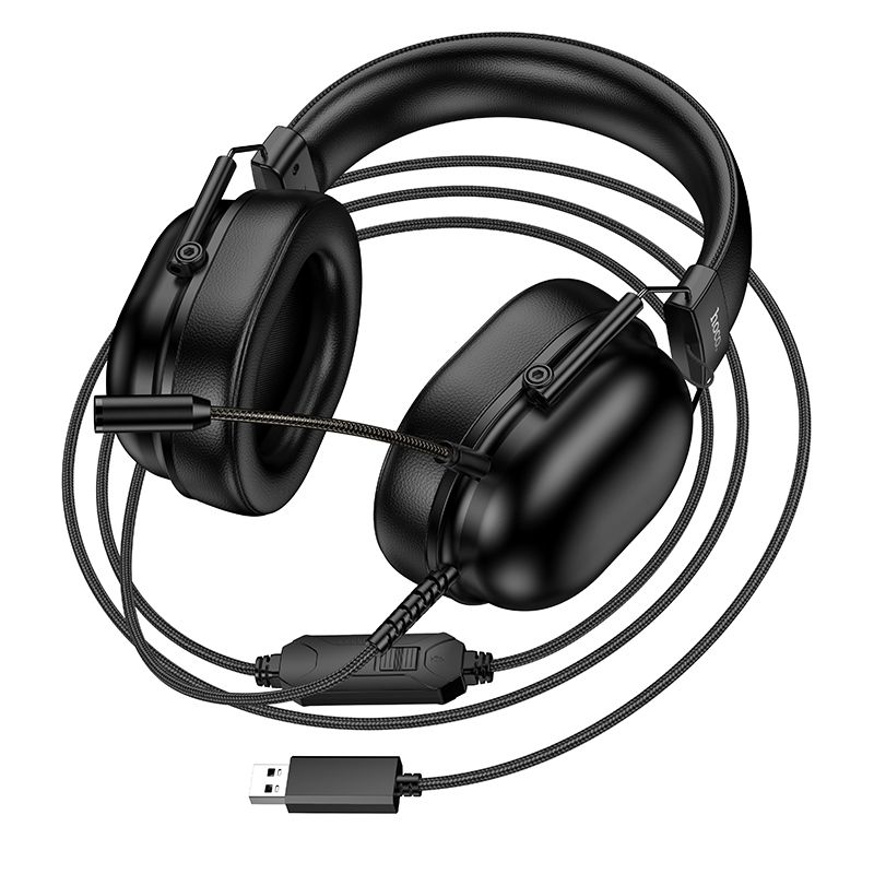 Навушники ігрові HOCO W113 Dynamic USB7.1 channel gaming headphones Black