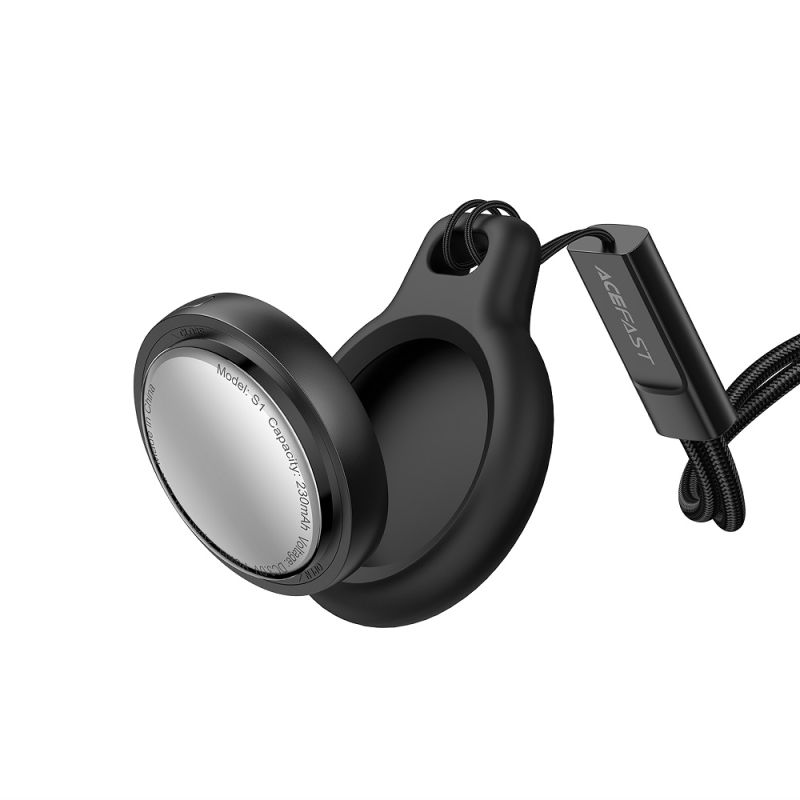 Трекер ACEFAST S1 button type positioning device single Black
