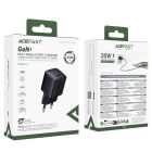 Мережевий зарядний пристрій ACEFAST A118 PD30W mini GaN USB-C fast charger
