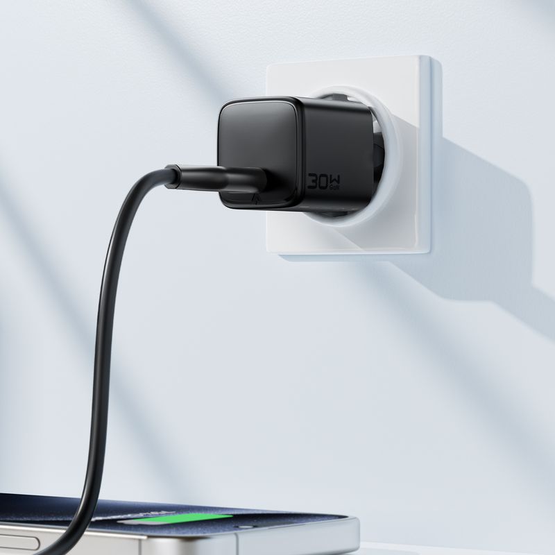 Мережевий зарядний пристрій ACEFAST A118 PD30W mini GaN USB-C fast charger