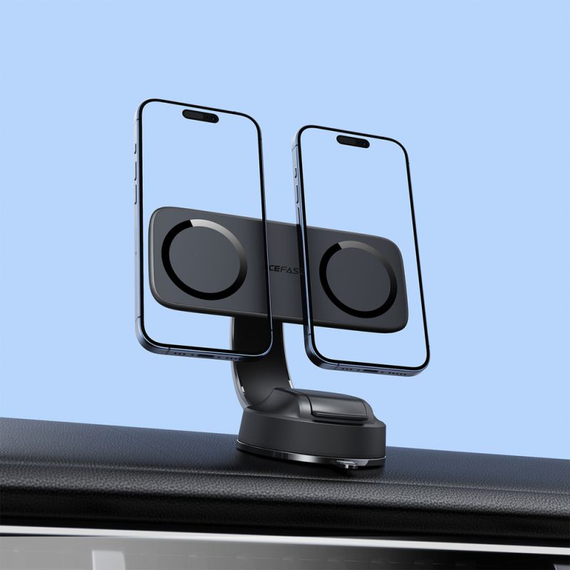 Автотримач для телефона ACEFAST D60 dual magnet car holder for dashboard Black