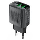 Мережевий зарядний пристрій ACEFAST A86 12W (USB-A+USB-A) dual port charger  Black