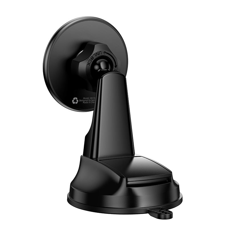 Автотримач для телефона BOROFONE BH136 Parker ring magnetic car holder(center console) Black