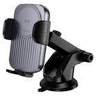 Автотримач для телефона з БЗП BOROFONE BH222 Leading push-type wireless fast charging car holder(center console) Black