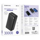 Зовнішній акумулятор BOROFONE BJ55B Graceful power bank(30000mAh) Black