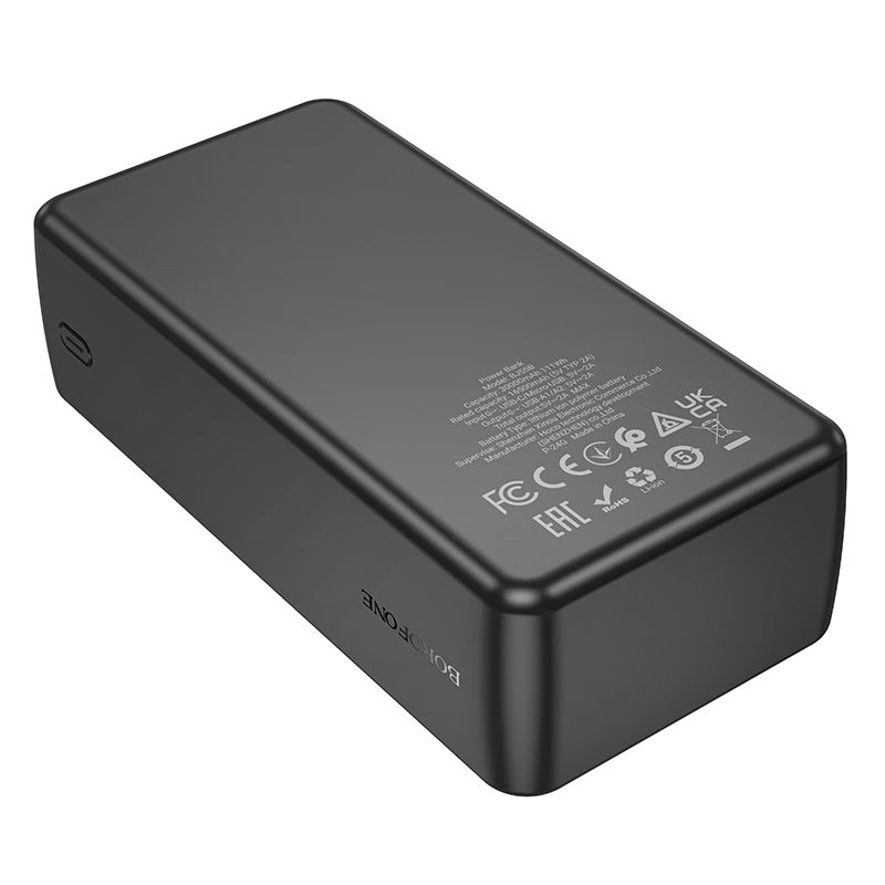 Зовнішній акумулятор BOROFONE BJ55B Graceful power bank(30000mAh) Black
