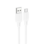 Кабель BOROFONE BX115 Lotto silicone charging data cable Type-C White
