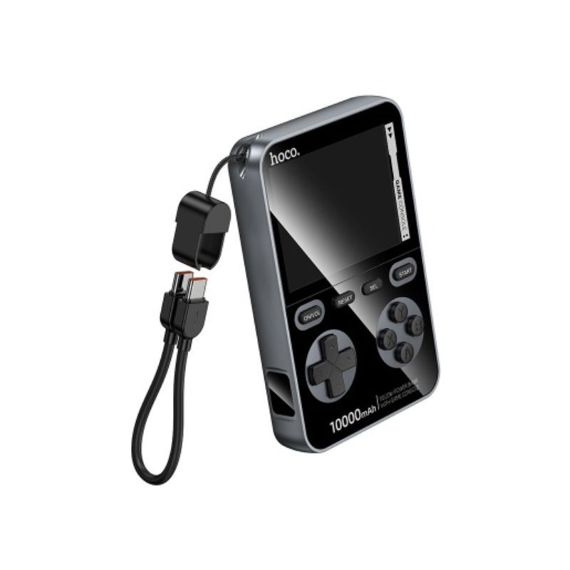 Зовнішній акумулятор HOCO Q47 Shine PD20W power bank with game console(10000mAh) Metal Gray